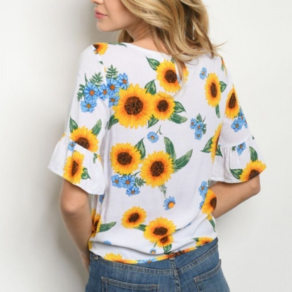 SUNFLOWERS TOP - Picture 2 of 2